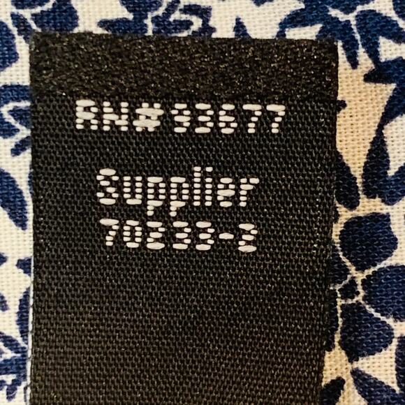 J Ferrar Shirt Stretch Mens S 14-14.5 Floral Cotton Poly Long Sleeve Barrel Cuff - Picture 8 of 10